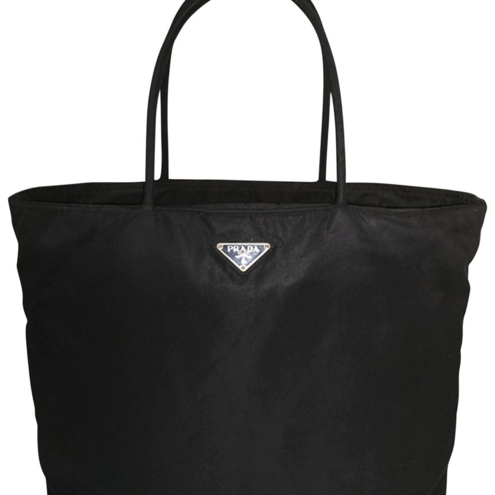 PRADA Tessuto Black Nylon Shoulder Tote